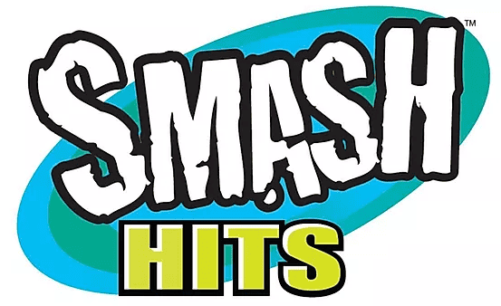 Vibrant Smash Hits logo emphasizing fun and entertainment for virtual DJ games and music lovers.